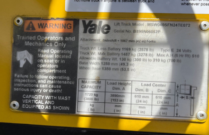 2018 Yale Triple Walkie Stacker | 3968 hrs - 3800lb capacity