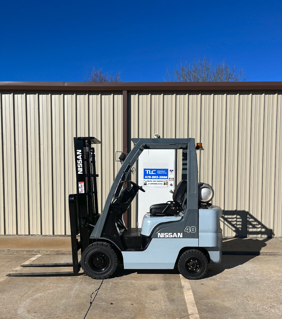 2007 Nissan Propane Forklift | 2933 hrs - 4000lbs capacity